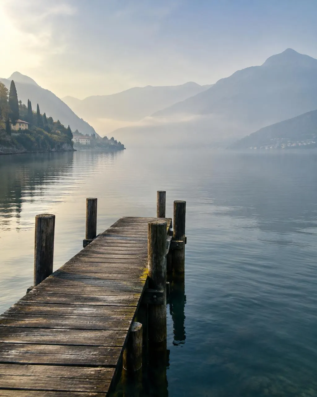 Foto dimostrativa: Il pontile nella nebbia
