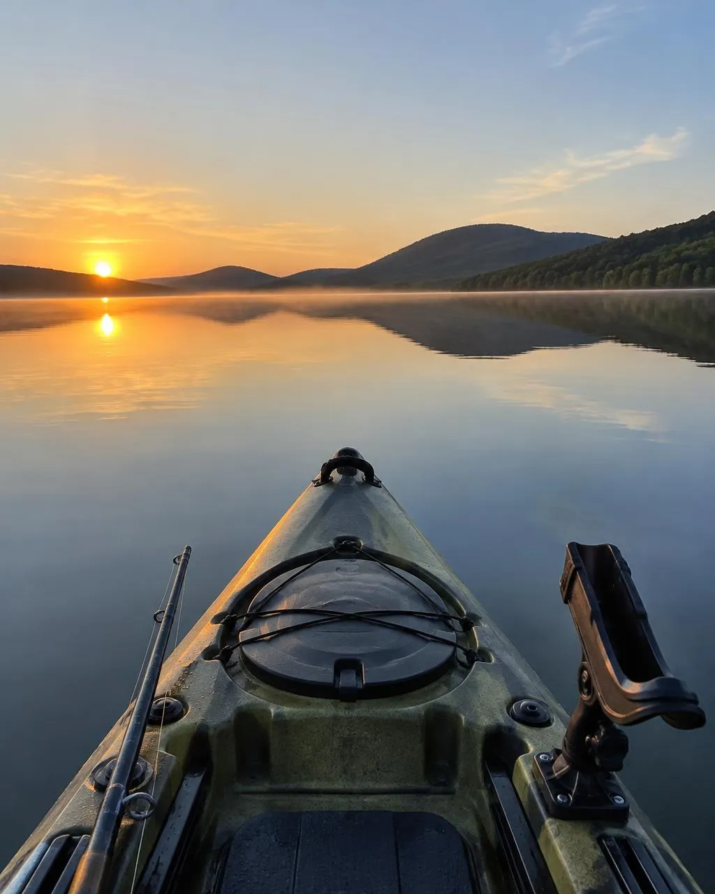 Foto dimostrativa: Dalla prua del kayak